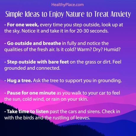 Подељиви постер за пост „7 брзих начина да се природа користи за лечење анксиозности“ на ХеалтхиПлаце